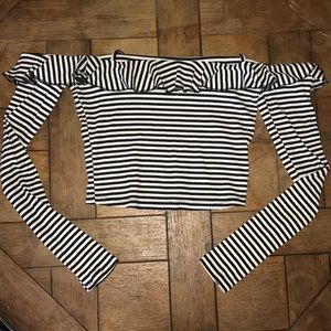 Off the shoulder crop top